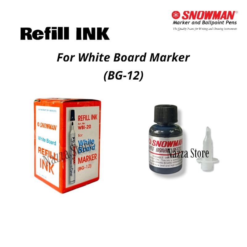 

SNOWMAN Refill Ink Tinta White Board Marker 1 pcs