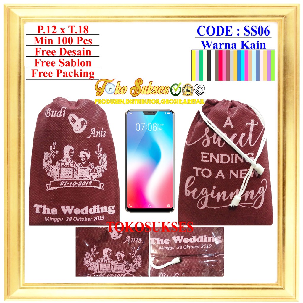 

Souvenir Pouch Uk 12 x 18 cm Harga Murah