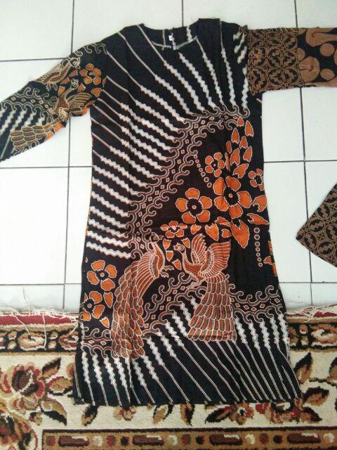 Batik Tunik Shibori Jumputan Terbaru Size S-3l / Hrb026 Yelbor Navbor / Biru Putih / Original..