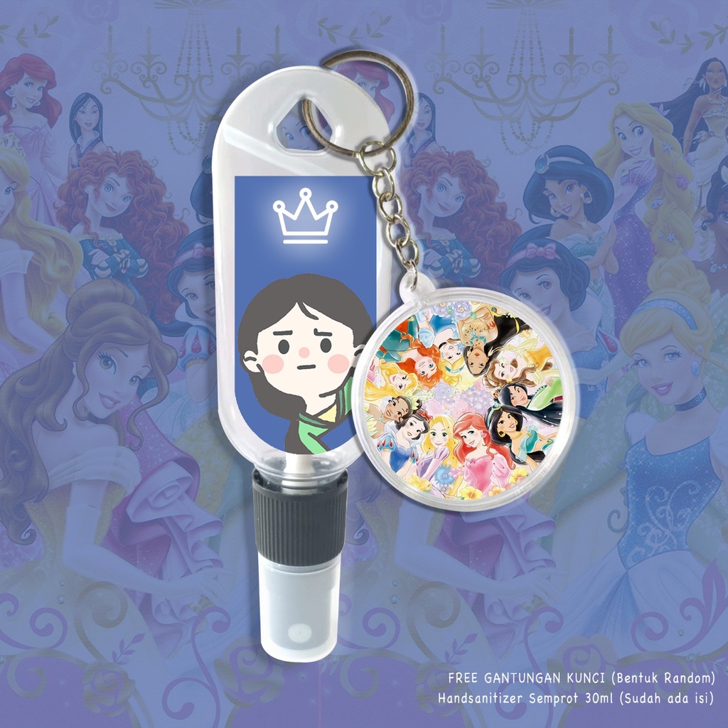 (FREE GANTUNGAN KUNCI) HAND SANITIZER SPRAY 30ML/ PRICESS ANIME EDITION