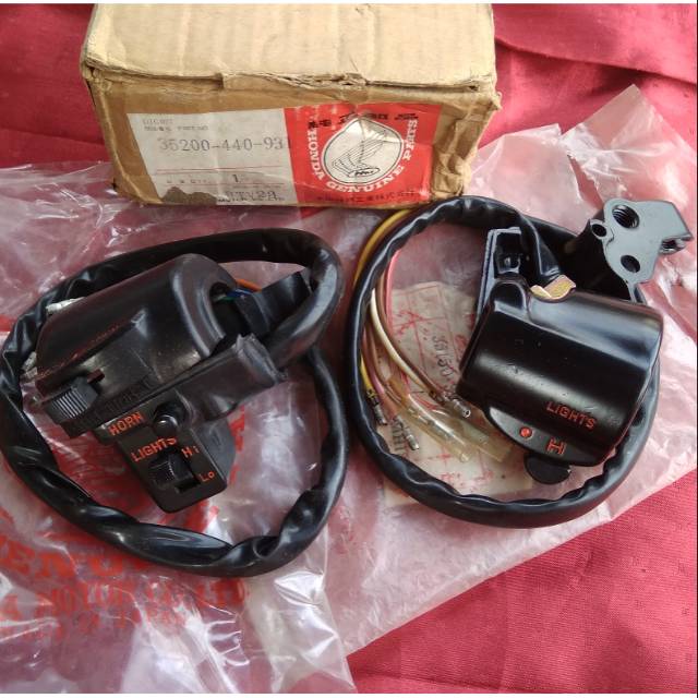 Saklar holder kanan kiri original NOS gas luar CAKRAM cb cg gl 125 cb125 cb125s cg125 gl100 gl125