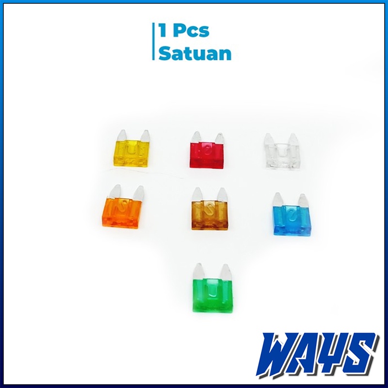 [L277] Sekring Tusuk Sikring Tancap / FUSE MINI BLADE 10A / 15A / 20A / 25A / 30A