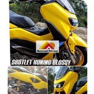STIKER SKOTLET MOTOR NMAX KUNING GLOSSY/SKOTLET MOTOR