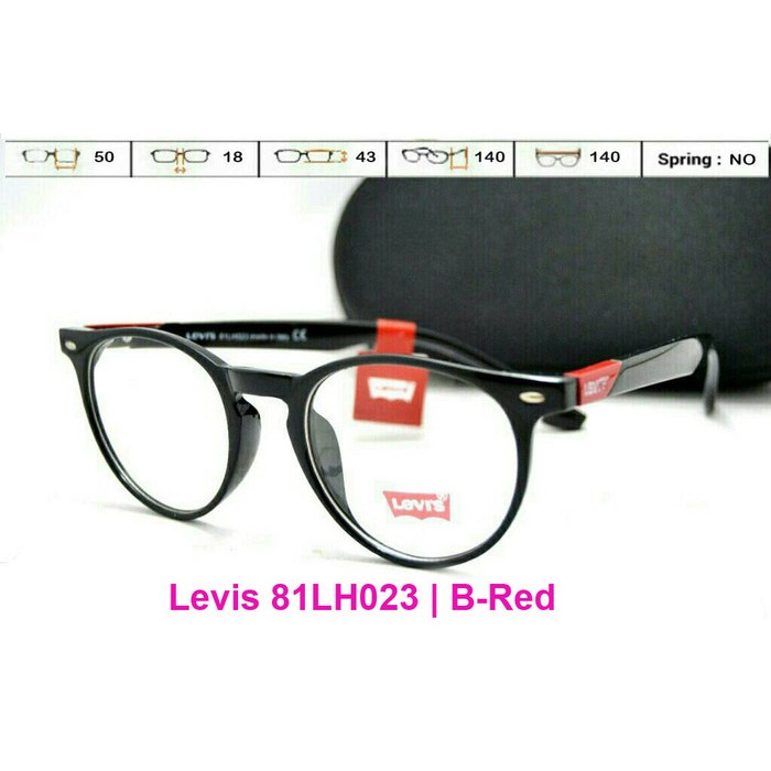 Jual KACAMATA FRAME | Levis 81LH023 (Pria/Wanita) | Bulat | Baca/Minus Berkualitas