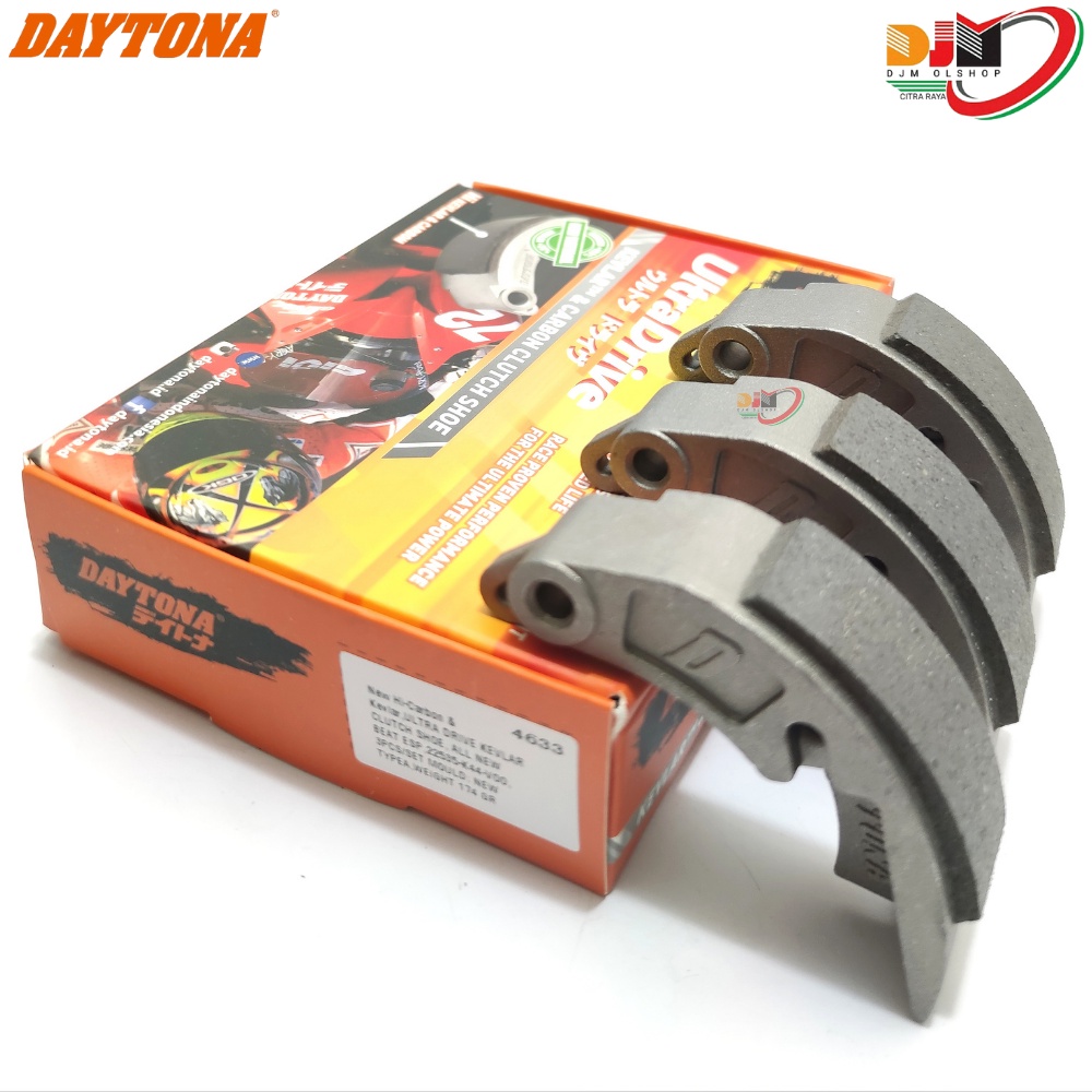 KAMPAS GANDA DAYTONA KEVLAR - CARBON CLUTCH SHOE MIOJ N-MAX AEROX VARIO BEAT DLL
