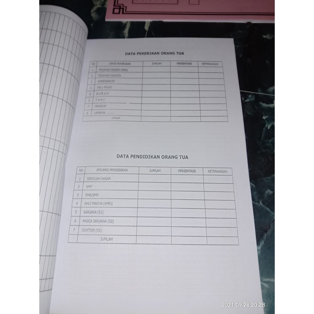 Buku Kumpulan Administrasi Kepala Sekolah Madrasah Ibtidaiyah