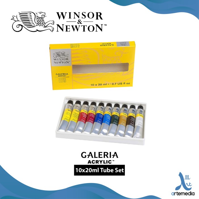 

Cat Akrilik Winsor & Newton Galeria 10x20ml Acrylic Paint Tube Set