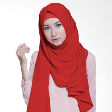 Kerudung pashmina polos bahan diamond crepe ukuran 170 x 65 cm