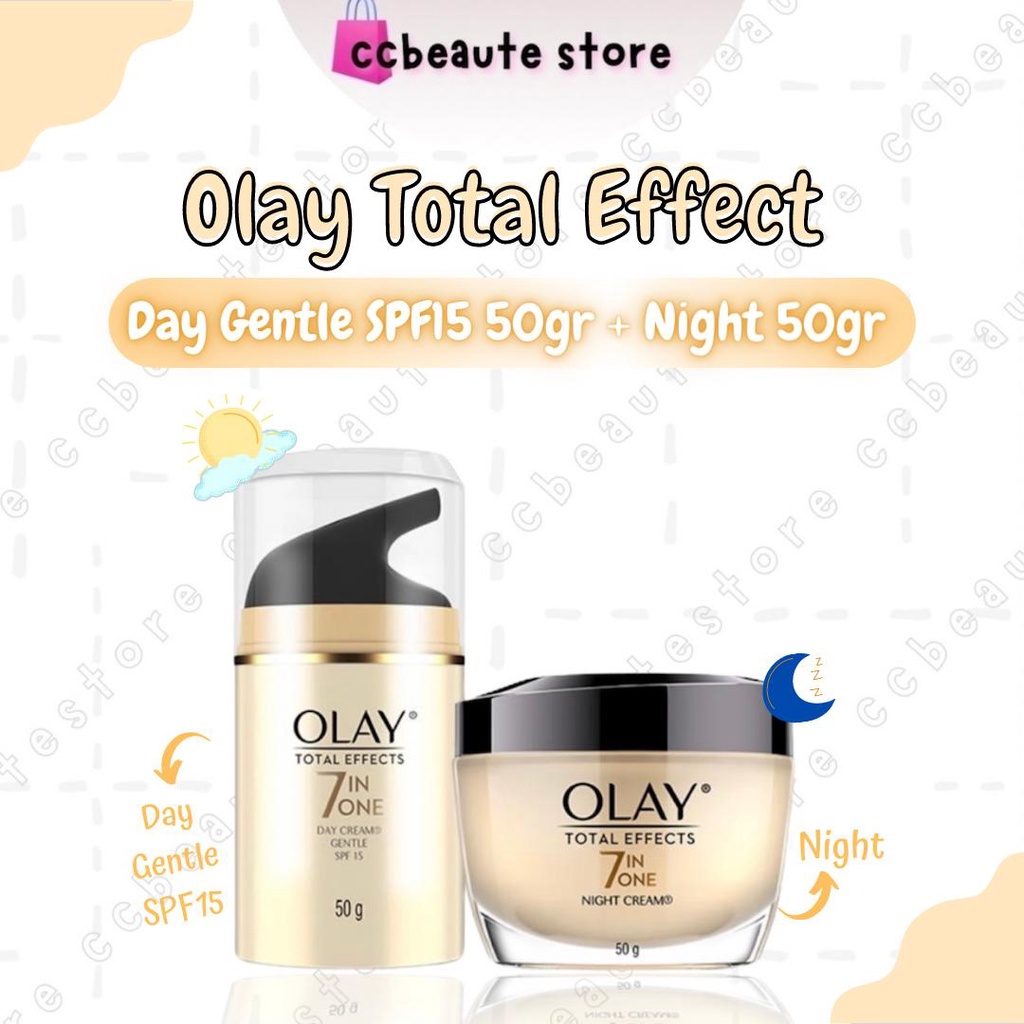 [Lebih Hemat] Olay Set Perawatan Anti Aging Gentle (Skincare/Cream wajah glowing/Krim Wajah BPOM) Ol