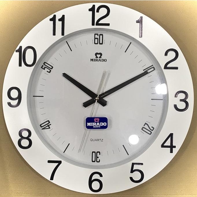 Jam Dinding Besar Mirado Original 40Cm 8640 Seiko Sweep Halus