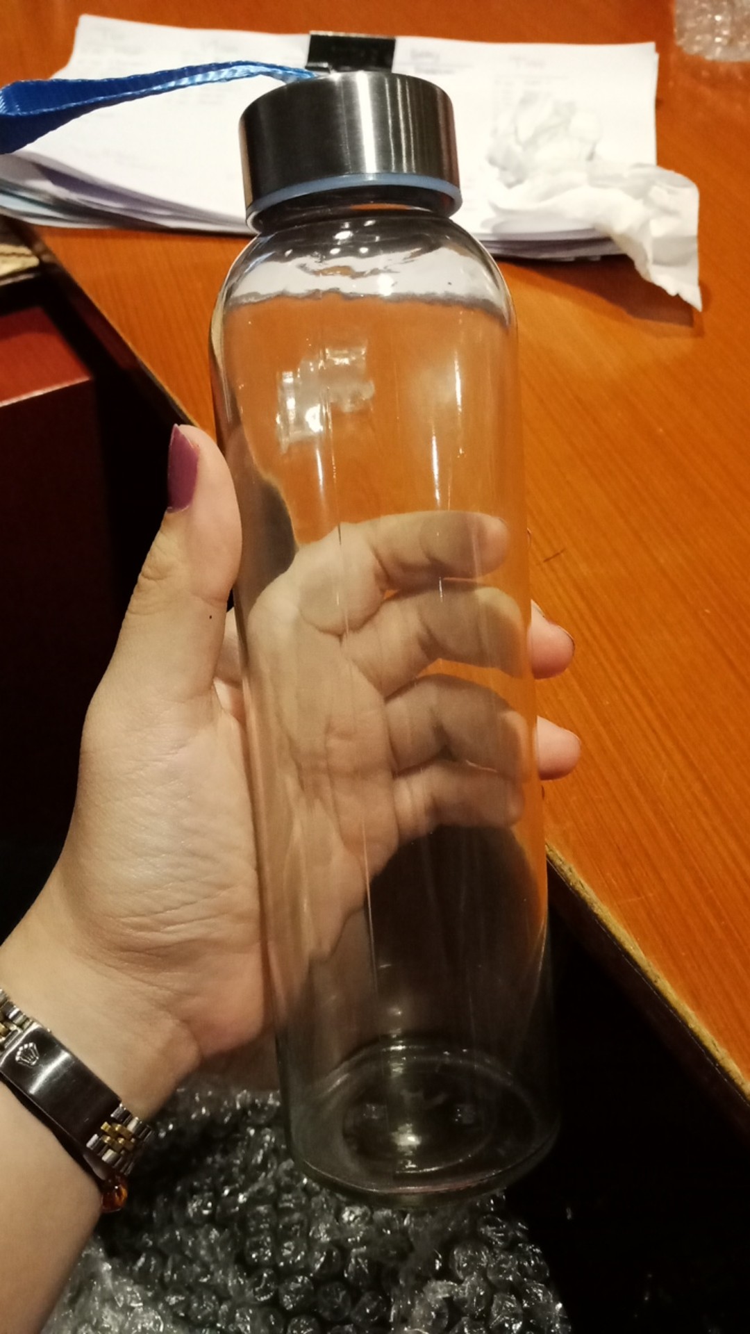 Botol Tumbler Minum Kaca Tali 525ml Serbaguna Juice Jus Water Kopi Wadah