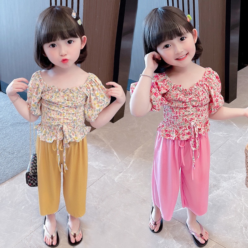 LittleAaron SET MITZU SK2020180 OF SHOULDER EBV Baju Setelan Anak Perempuan Import Berkualitas sabrina celana kulot