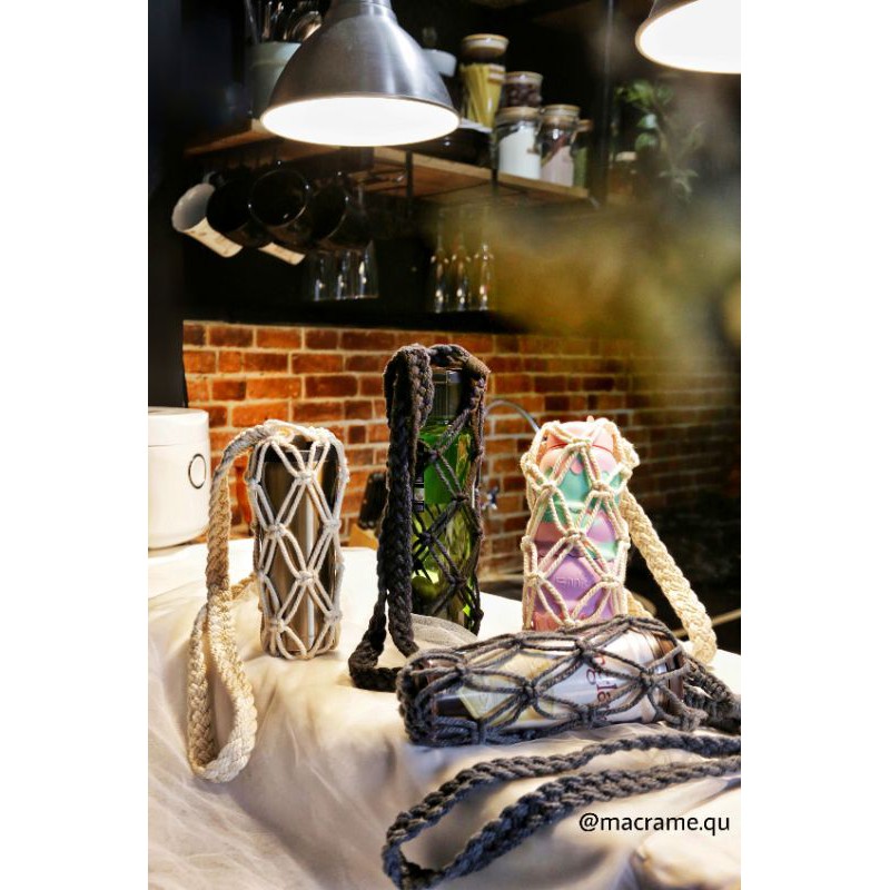 Tas Tumbler / Tas Botol Minum / Macrame Tas Botol Minum