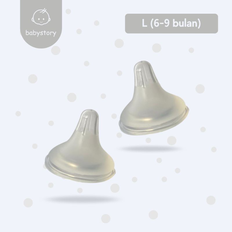 Babystory dot nipple untuk Wideneck-L (6 - 9 bulan)