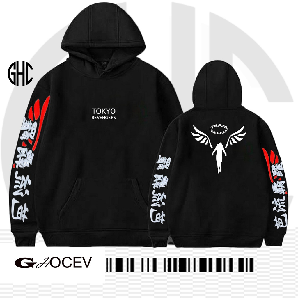 Jaket Tokyo Revengers Mikey Tokyo Manji Hoodie Valhalla