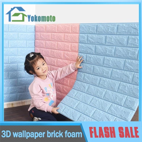 High Quality wallpaper dinding 3d Stiker Dinding Dengan Bahan Tahan Air Dan Gambar Motif Batu Bata s