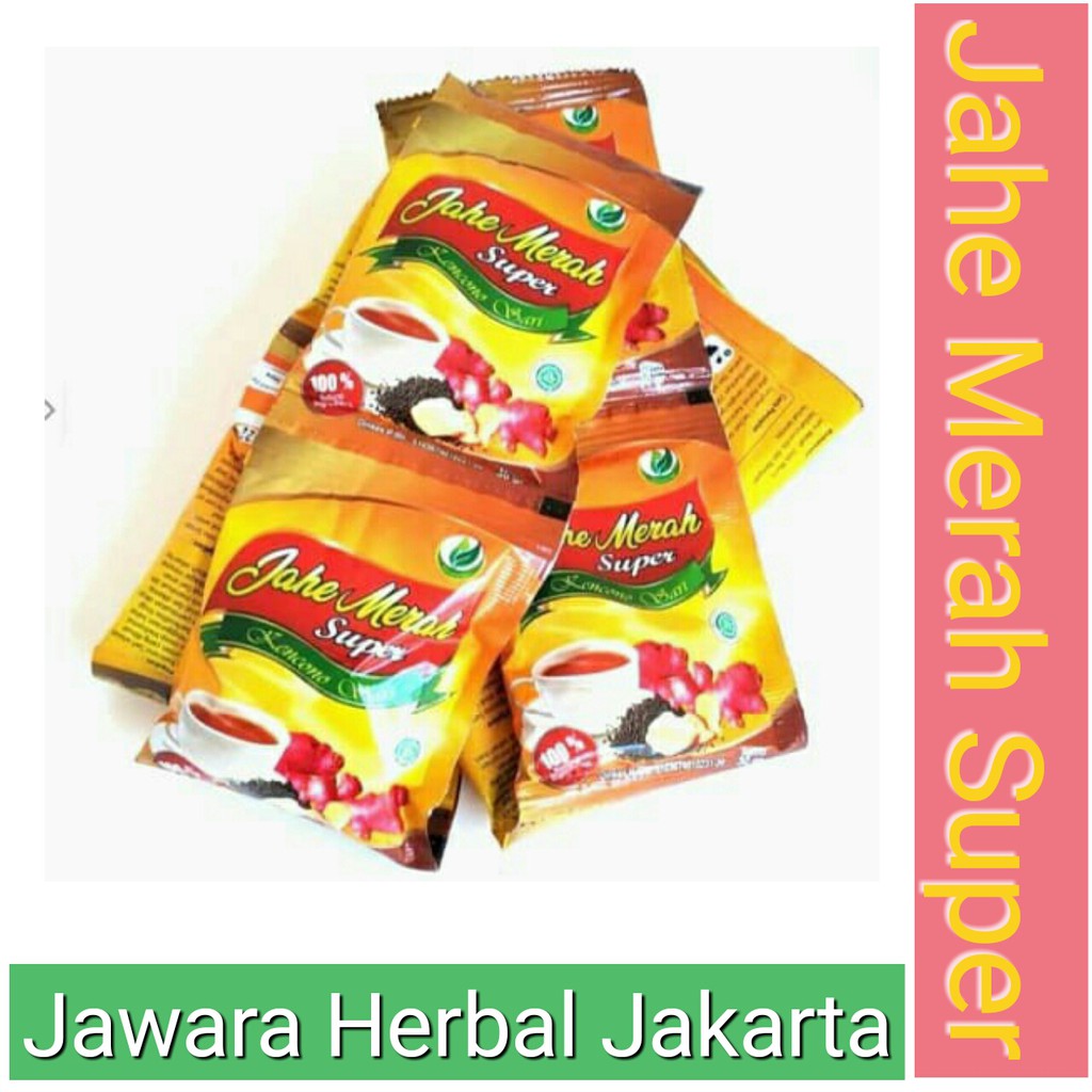 

Jahe Merah Super Renceng [1sachet] Kenconosari Herbal Alami Penghangan tubuh Asli Original