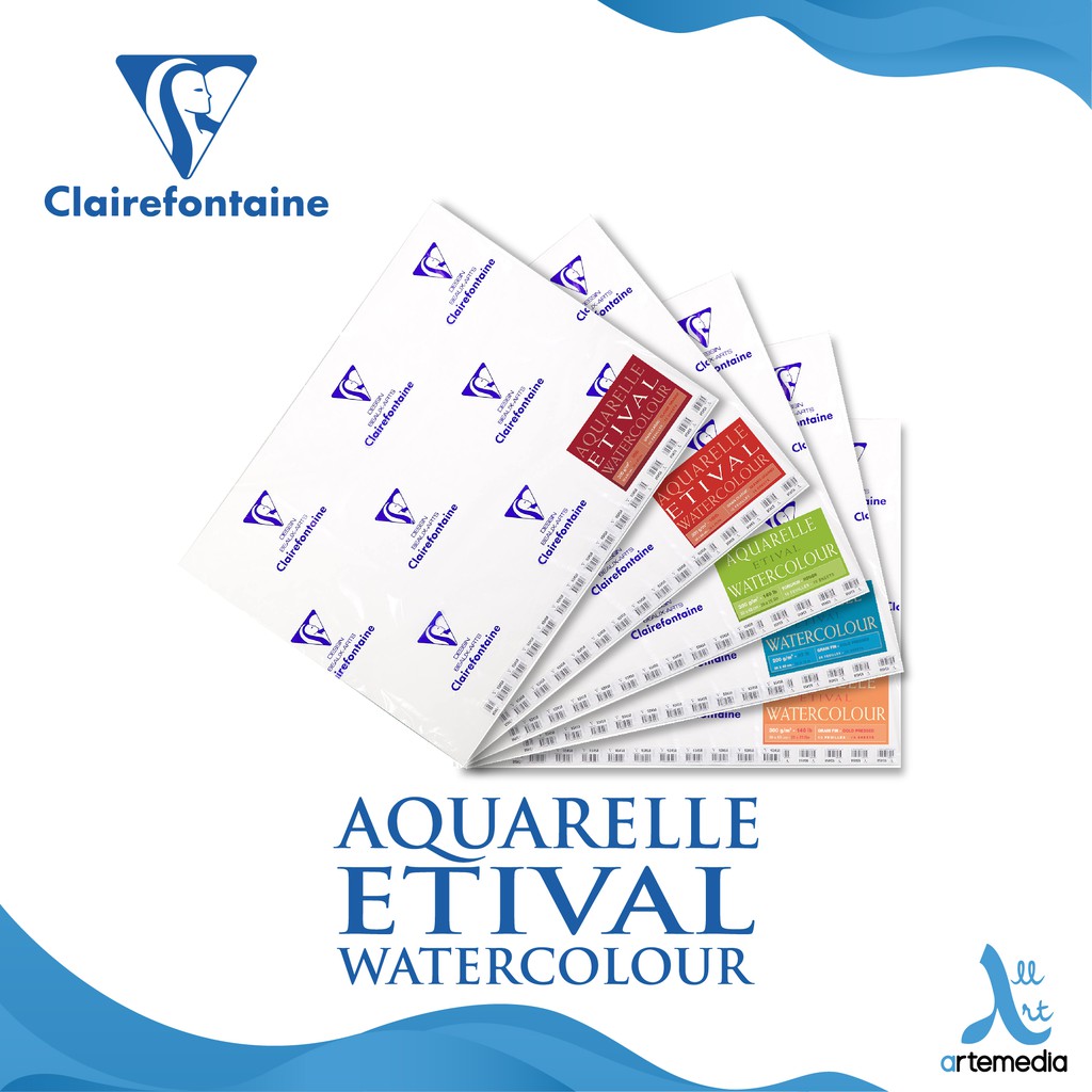 

Clairefontaine Etival 50x65cm Watercolor Paper Sheet