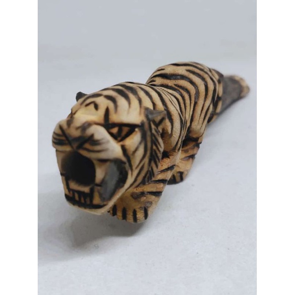 Cangklong Ukir Macan Kayu Kaboa Sancang