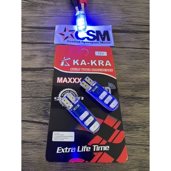 Lampu bohlam sen jelly kakra flash kedip / non flash diam senja sein jelly ka-kra kedip T10 senja Universal