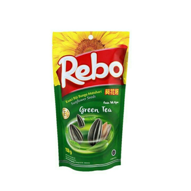 

Rebo Kuaci Green Tea 150Gr - Biji Bunga Matahari