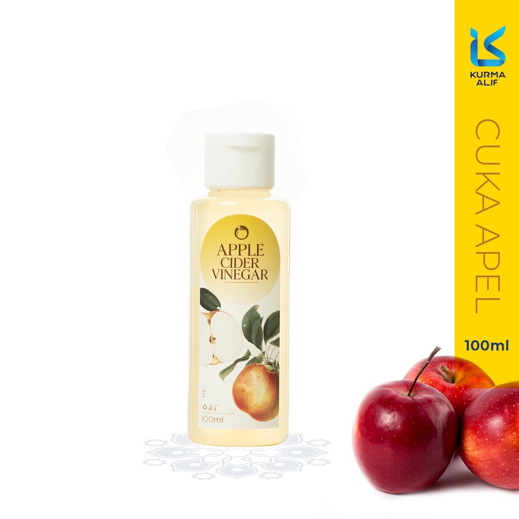 Cuka Apel Asli With Mother 100 ml - Apple Cider Vinegar