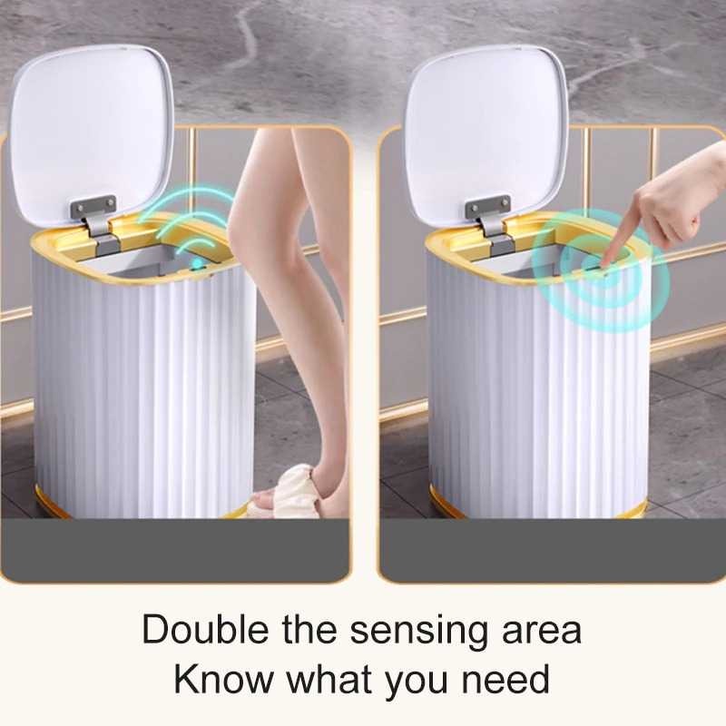 Tempat Sampah Pintar 10 Liter Smart Trash Can Motion Sensor Dustbin