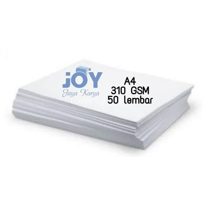 310 GSM Kertas Art Paper / Carton / Karton A4 Putih Glossy 310GSM