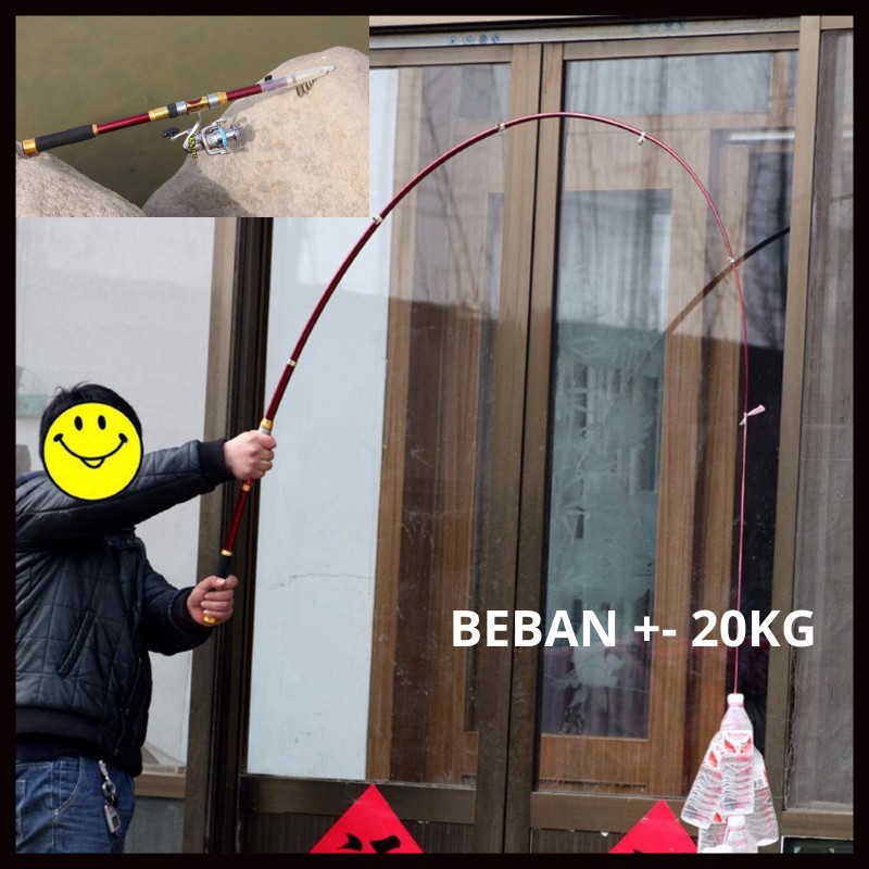 Joran Pancing Laut Ikan Besar Joran Pancing Propesional Joran Pancing Carbon Fiber Beban 20kg