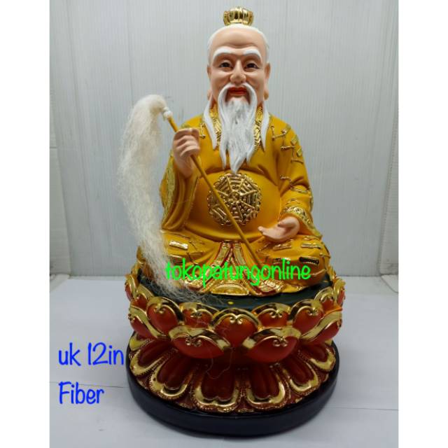 Patung Thai Shang Lao Jin 12in Fiber Kuning