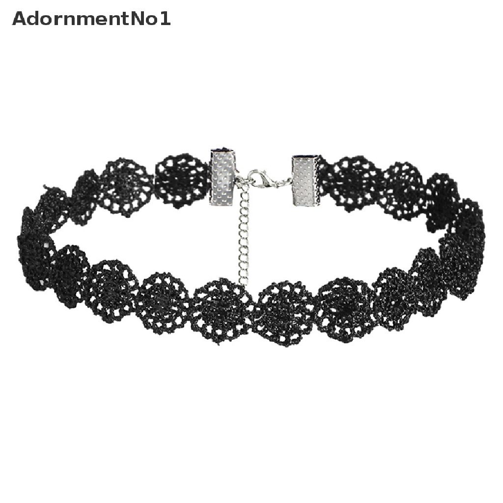 (AdornmentNo1) Kalung Choker Velvet Stretch Klasik Gaya Gothic Untuk Wanita