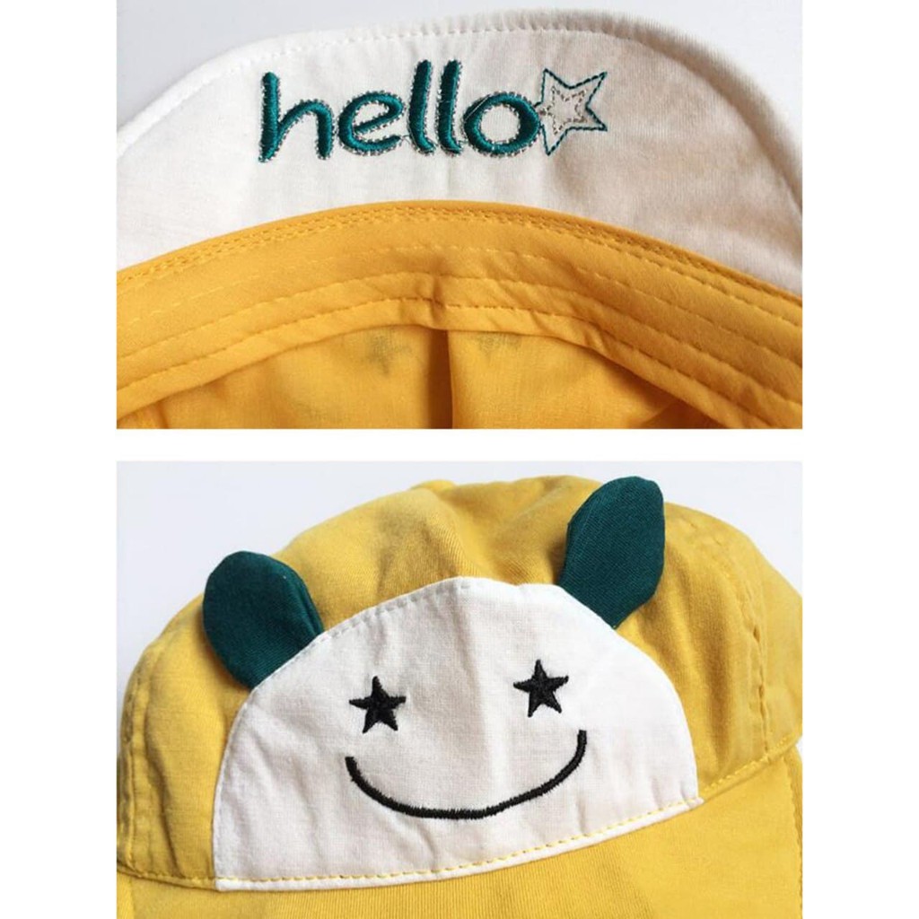 LIN8020 - TOPI ANAK MOTIF BERKARAKTER SMILE HELLO