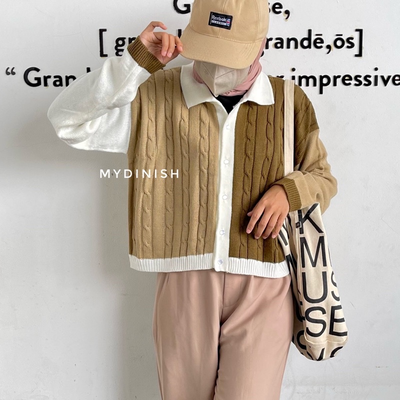 Amora Cable Cardy  - Cardigan Combo Wanita