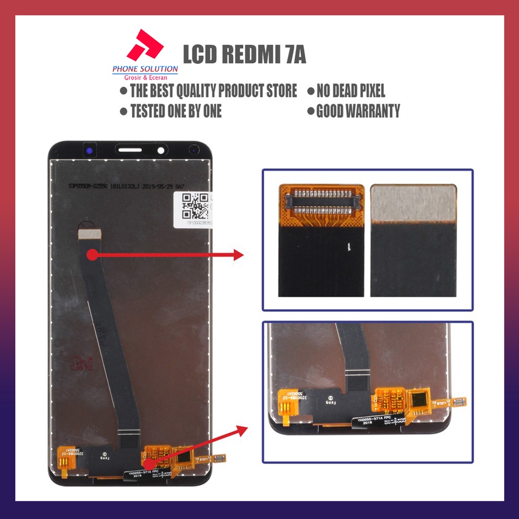 LCD Xiaomi Redmi 7A Fullset Touchscreen // Supplier LCD Xiaomi Redmi - Garansi 1 Bulan