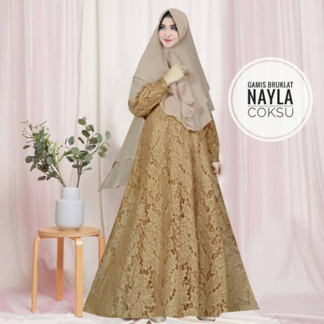 GAMIS BRUKLAT NAYLA  SYARI  PREMIUM