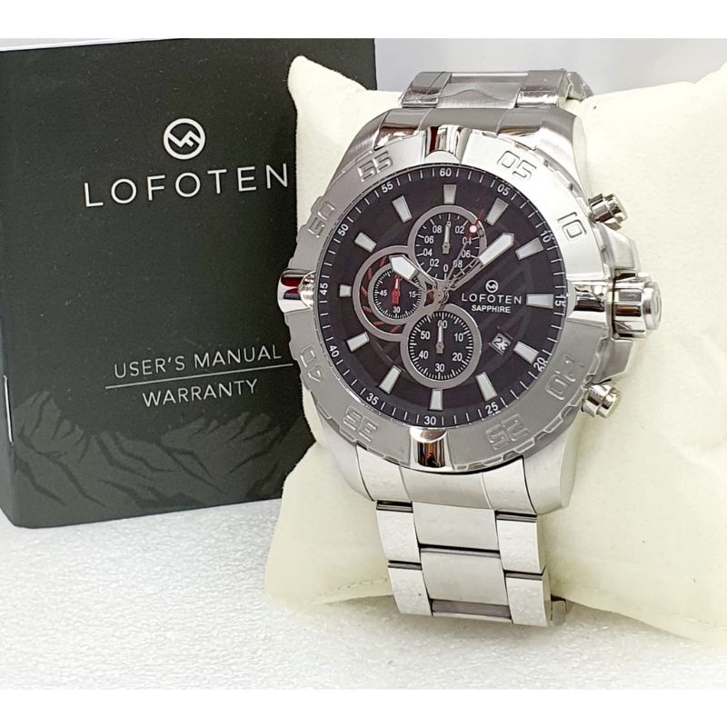 LOFOTEN 6512 JAM TANGAN PRIA LOFOTEN SAPPHIRE ORIGINAL SILVER