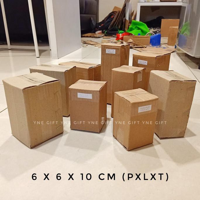 

6X6X10 Cm Bungkus Kotak Kardus Dus Packing Kemasan Packaging Murah Dafa.Olshop