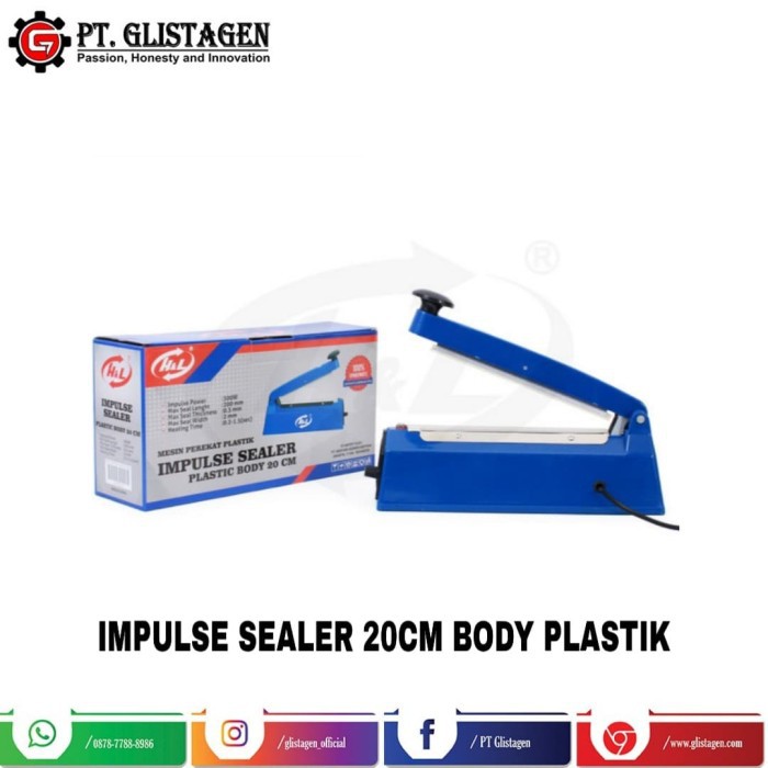 Mesin Pres Plastik / Impluse Sealer Body Plastik HL / H&amp;L 20CM