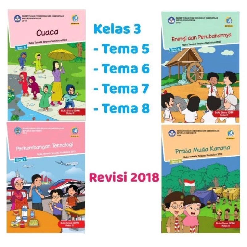 Sepaket buku siswa tematik kls 3 smtr 2 tema 5678