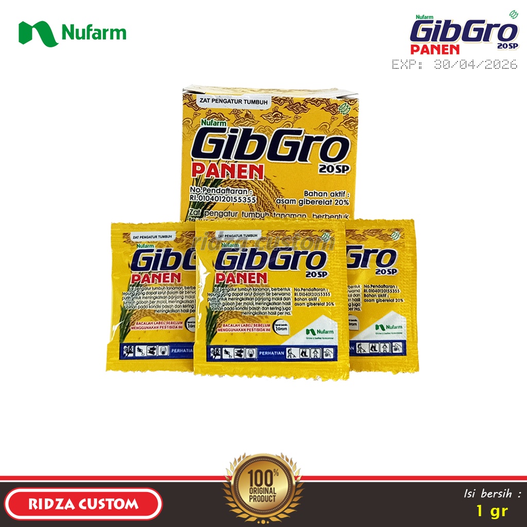 Gibgro 20 SP 1 Gram ZPT Asam Giberelat