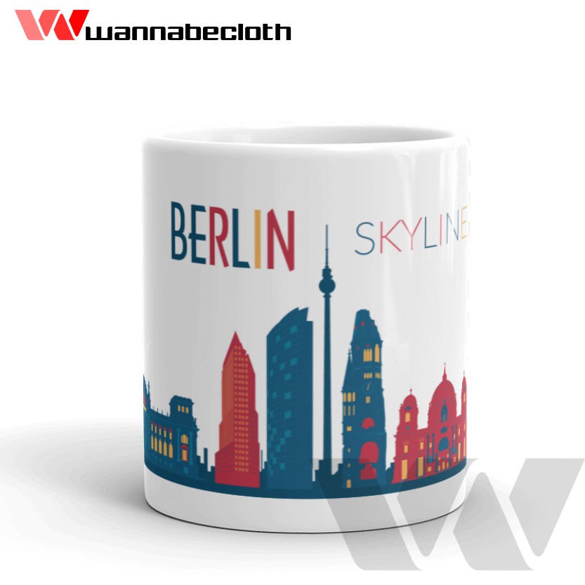 Gelas Berlin Germany Jerman Mug Berlin Germany Jerman Souvenir Berlin Germany Jerman Mug World City
