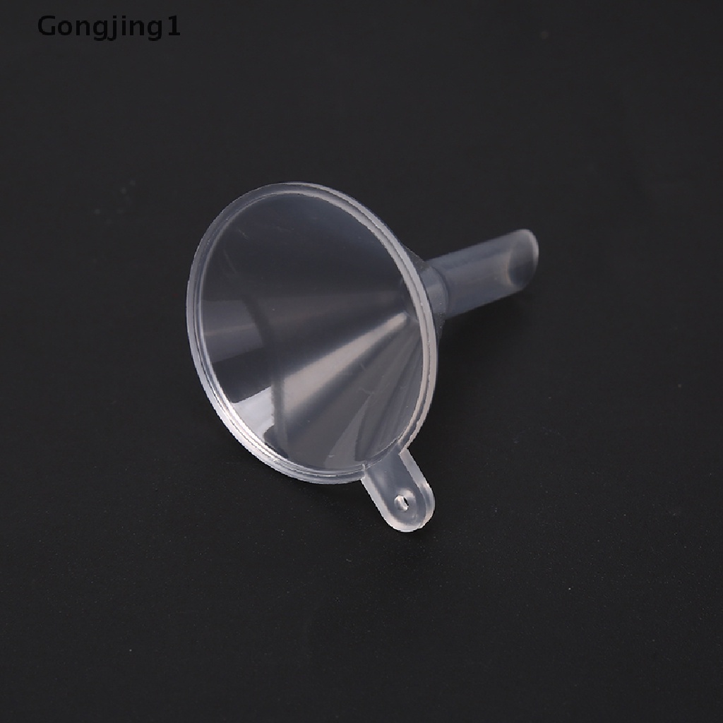 Gongjing1 5pcs Corong Mini Bahan Plastik Untuk Botol Parfum / Minyak / Cairan