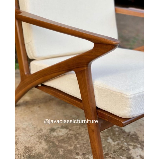 KURSI SANTAI JOK / KURSI MAKAN TERAS DUDUKAN BUSA + PUK SANDARAN KAKI-2