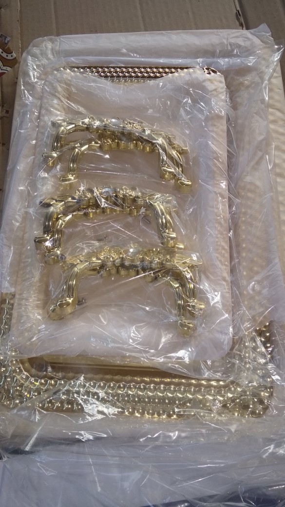 Nampan Arab 3 Set Mutiara B Gold Stainless