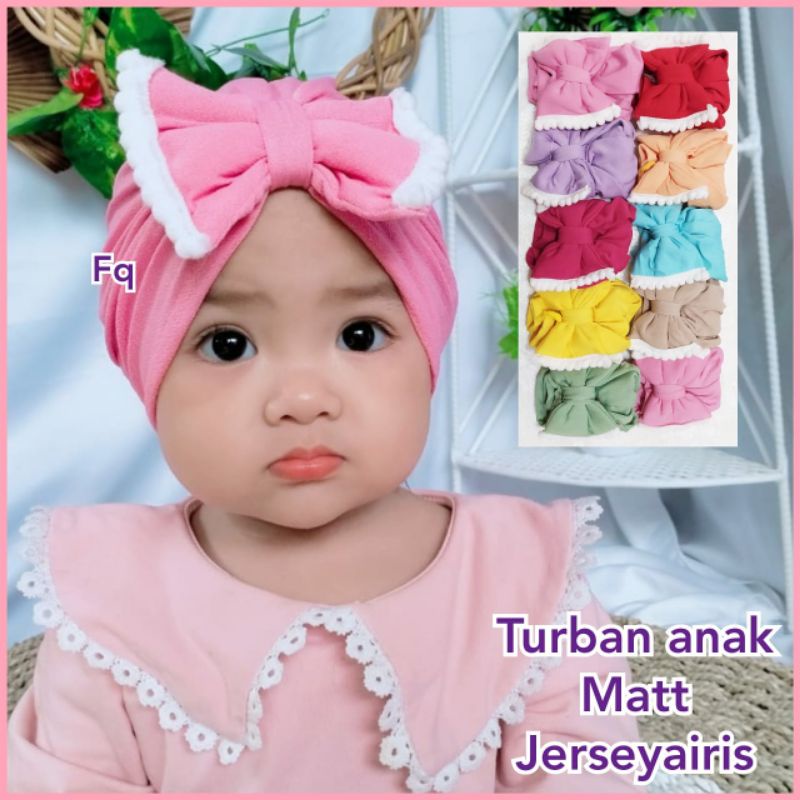 TURBAN BAYI BANDANA 0-2 TAHUN MODEL BUNGA MELATI JASMINE