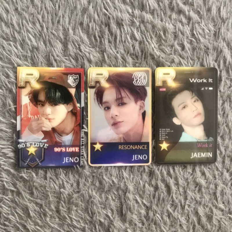(PC FANMADE) LENTICULAR PHOTOCARD RESONANCE 90's LOVE JENO & WORK IT JAEMIN