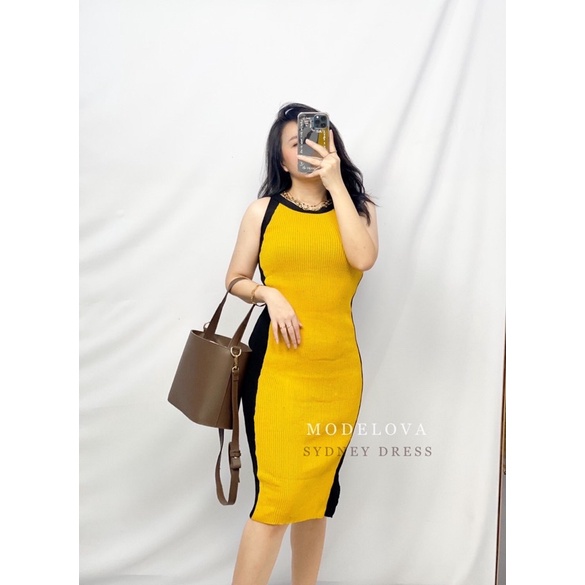 MDLV ~ Dress Sydney Rajut Dress Bodycon Rajut Dress Sexy Fashion Wanita