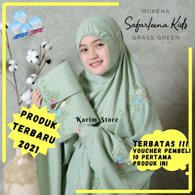 Mukena Anak Perempuan Tanggung Umur 7 8 9 10 Tahun Katun Viscose