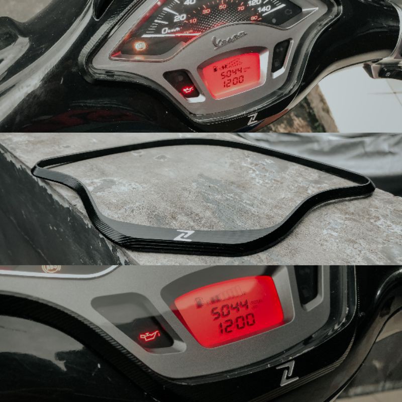 LIST SPEEDOMETER ZELIONI ORIGINAL BEKAS VESPA SPRINT 3V IGET ABS DAN PRIMAVERA. RING PIAGGIO SECOND