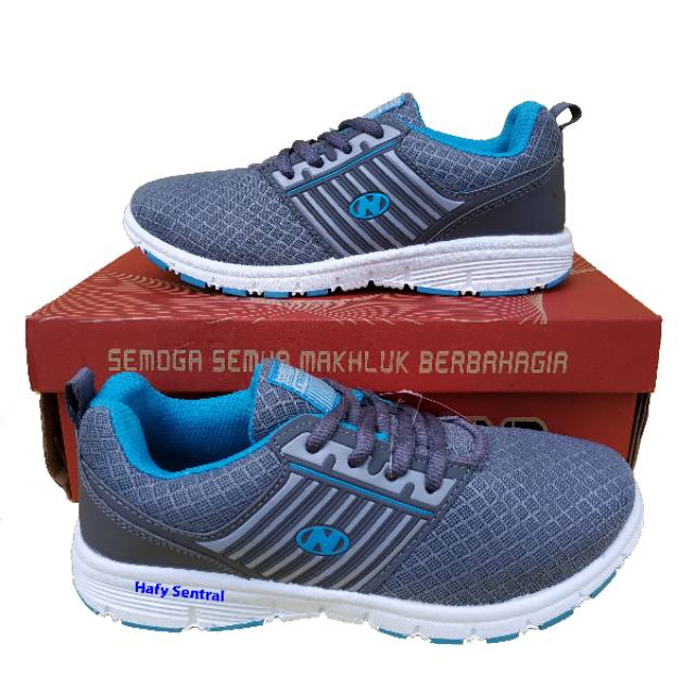New Era Fanda Sepatu Casual Sepatu Wanita Warna Abu Biru Turkis